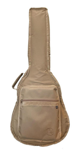 Capa Musical Shop Para Violao Flat Bege