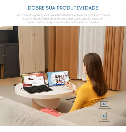 Monitor Portátil Arzopa A1 Gamut 15.6 Fhd 1080p 60hz