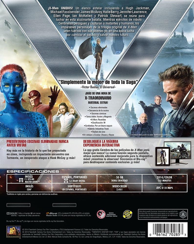 Pelicula - X-men Días Del Futuro Pasado - Dvd (Usado)