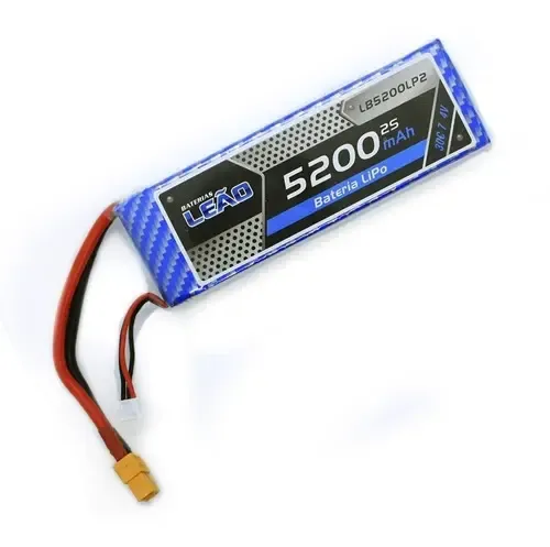 HOOVO Batería Lipo de 7.4 V 80C 5200 Ah 2S con enchufe TR Estuche