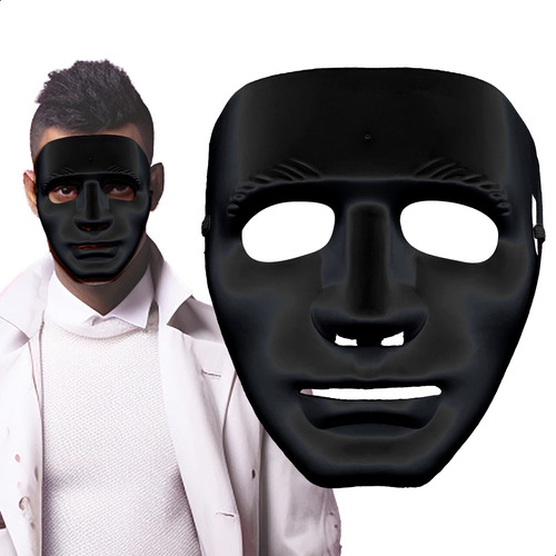 Mascara Jabbawockeez La Purga Halloween Disfraz Negro Terror
