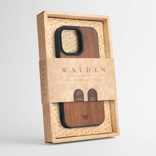 Funda Walden® Walnut Madera iPhone 13 / Mini / 13 Pro / Max