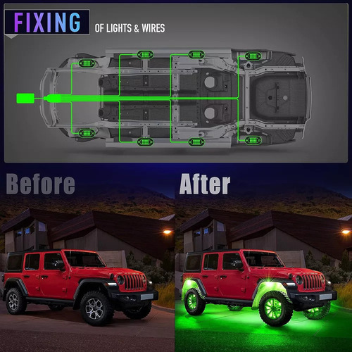Luces Led Rgb Rock De 8 Cápsulas, Luces De Neón, Luz N