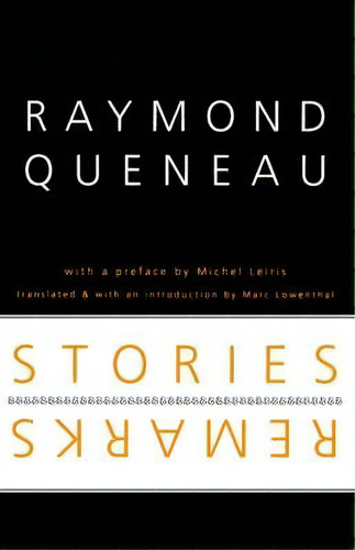 Stories And Remarks, De Raymond Queneau. Editorial University Nebraska Press, Tapa Blanda En Inglés