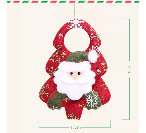 4 Muñecos De Peluche Para Colgar Adornos Navideños