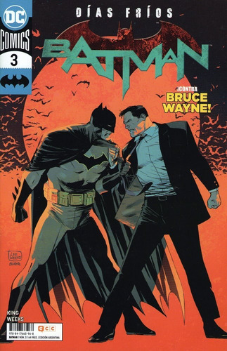 Batman Dias Frios #3 Comic Original En Español Ecc