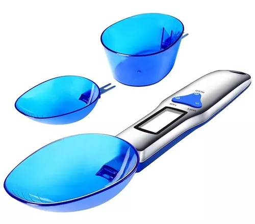 Balanza de cocina cuchara gramo cuchara medidora, 500g/0,1g azul miligramo cuchara  medidora gramos t YONGSHENG