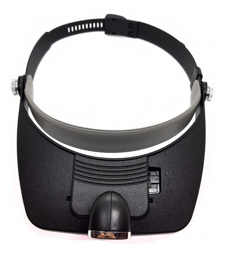 Imagen 5 de 9 de Visera Lupa Binocular Con Luz Y 4 Lentes Aumento