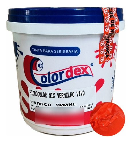 Tinta Hidrocolor Mix Vermelho Vivo 900ml - Colordex 