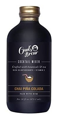 Cóctel Brew Chai Piña Colada Del Búho Mezclador, 16 Botella 