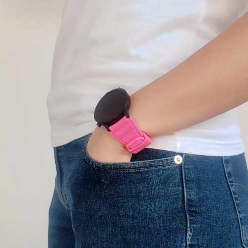 Correa Deportiva Texturizada Para Smartwatch Colmi C81 Rosa 2.2 Cm
