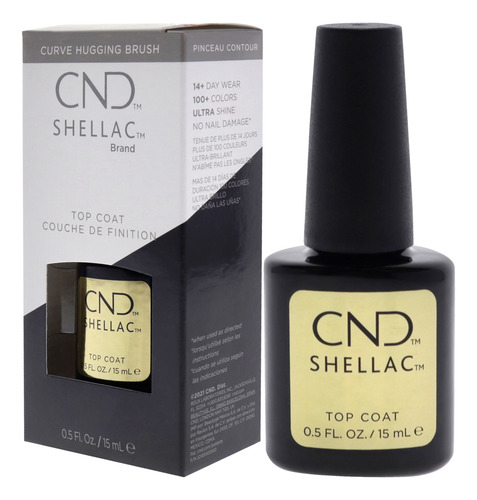 Esmalte De Uñas Cnd Shellac Original Top Coat 15 Ml