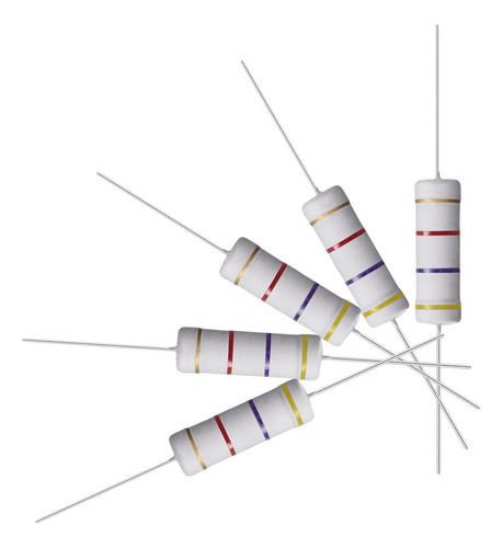 10 Resistencias 4.7k Ohm Resistor Película Óxido Metal 5w 5%