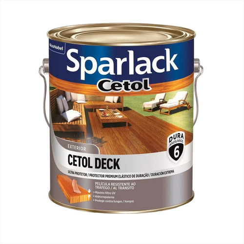 Cetol Deck Semibrilho Natural 3,6l Sparlack