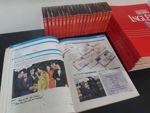 Cursos De Idiomas Globo Inglês - Com 20 Volumes + Fitas K7 (Usado)