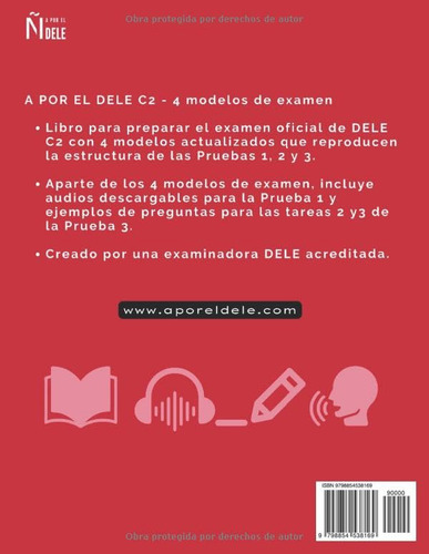 A Por El Dele C2: Libro Con 4 Modelos (examen De Espanol Del