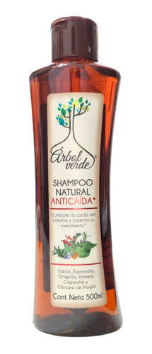 Shampoo Natural Anticaida 500ml Arbol Verde