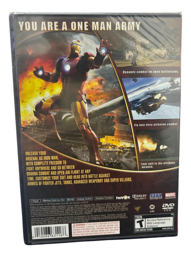 Homem De Ferro Iron Man Ps2 Midia Física