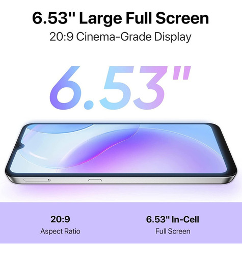 Umidigi Umidigi A11s Teléfono Inteligente 6.53 Pantalla De Vista Completa Fhd 150mah Battery Android 11 Smartphone