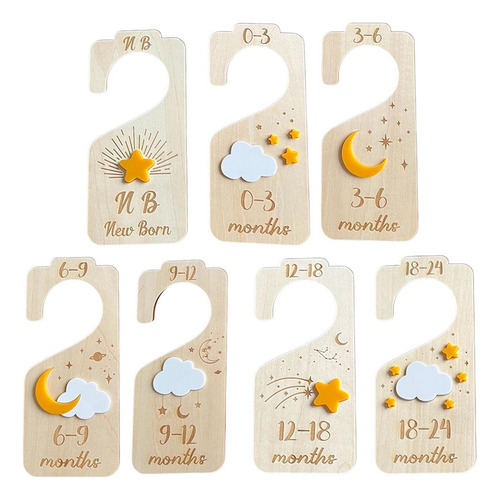 Separador Organizador De Telas For Bebés Amarillo Blanco