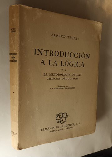 Introduccion A La Logica  Alfred Tarski 