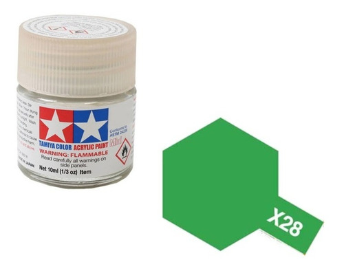 Tinta Acrílica Tamiya Green X28 10ml 81528 X-28