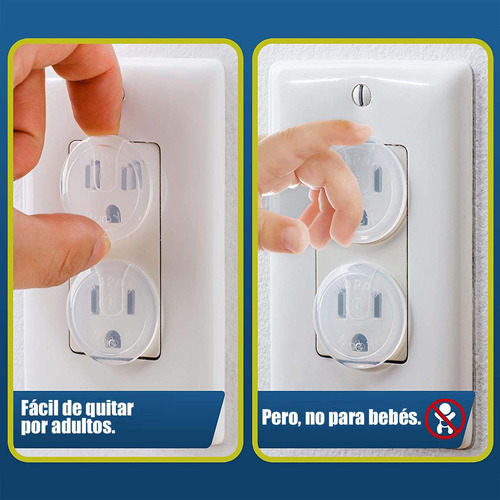 Protectores De Contactos Enchufe 12 Pzas Seguros Bebes Niños