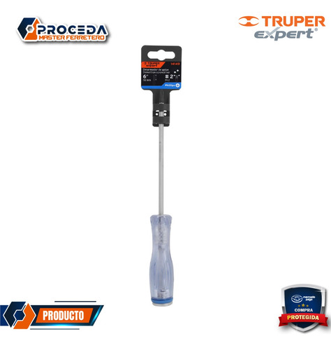 Desarmador De Cruz De Golpe 1/4 X 6 , Truper 14149