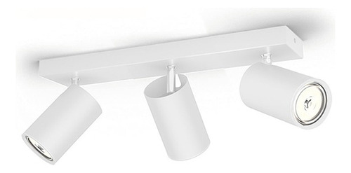 Lampara Leticia Triple Adosar Orientable Negra/blanca-unilux