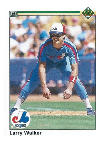 Barajita Larry Walker Rookie Upper Deck 1990 #466 Expos 