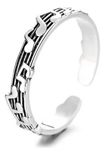 Anillos - Treble Clef Music Note Open Rings For Women Girls 