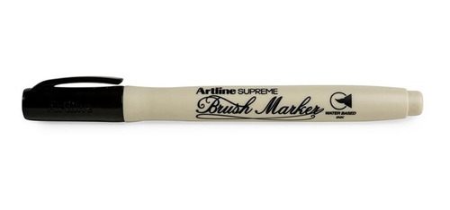 Artline - Brush Marker Negro Plumón Punta Pincel
