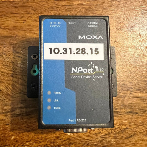 Moxa Nport 5110 Nport5110 Serial Device Server, Videojet Zze