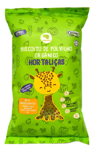 Kit 2x: Biscoito Polvilho Hortaliças Vegano Orgânico