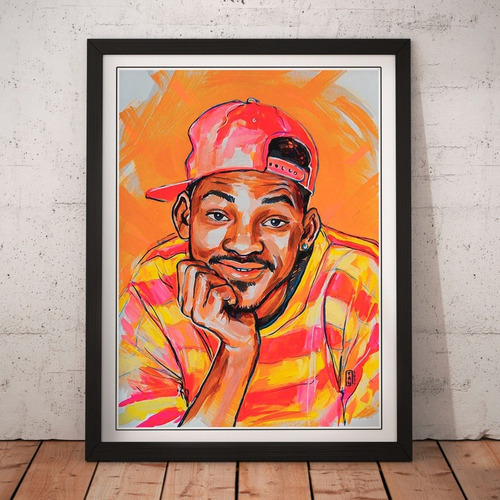 Cuadro Series - Principe Del Rap - Poster Tv Dibujo