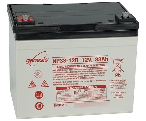 Bateria Vrla  Agm 12v 33ah Marca Enersys Modelo Np33-12