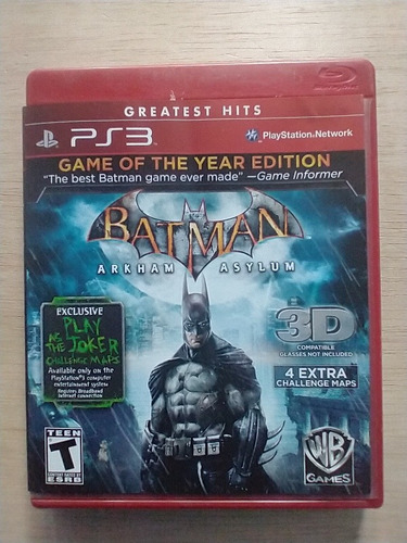 Batman Arkham Asylum1 Ps3 (Usado)
