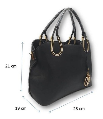 Imagen 5 de 5 de Bolso De Dama Cuadrado Con Correa Negro/beige Ve2mn99