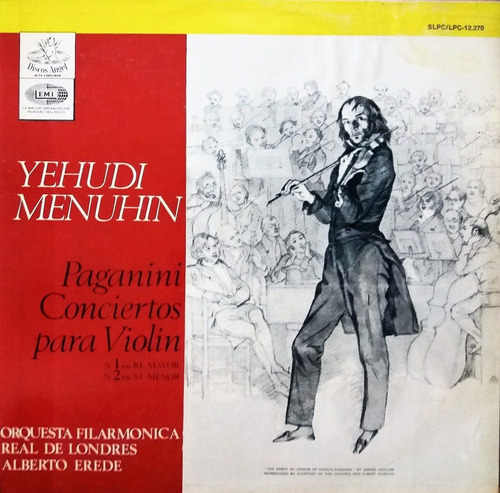 Yehudi Menuhin - Paganini Conciertos Para Violín Lp 