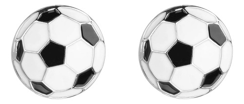 Lux Accessories White Black Soccer Sports Lover Aretes De Tu