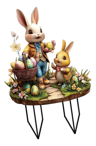 Figura De Acrílico Decorativa De Conejo De Pascua, Estilo H