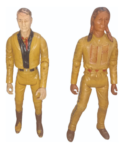 Johnny West - Marx Toys Vaquero E Indio Figuras Vintage Vad