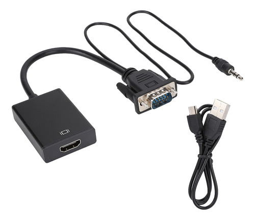 Vga A Hdmi Convertidor Cable Con Audio Para Proyector Pc