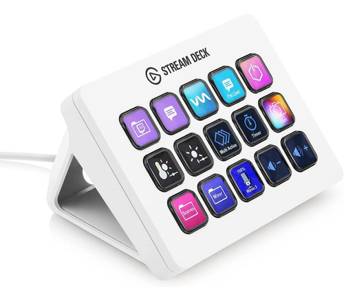 Elgato Stream Deck Mk.2 15 Teclas Lcd Personalizables Blanco