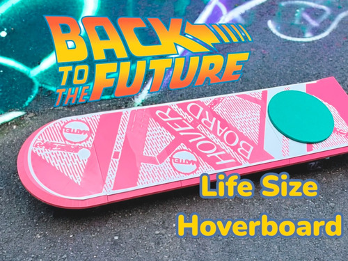 Patineta Volver Al Futuro Tamaño Real Cosplay O Deco 3dprint Rosa Chicle