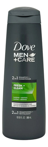 Dove Men Care, Fresh Clean Shampoo 2in1, Kit De 2 