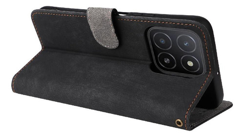 Funda For Honor X5b Plus 4g Cierre Magnético Pu Cuero Flip