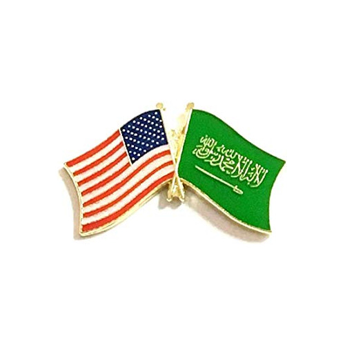 Pin De Solapa Y Sombrero De 1  De Arabia Saudita/ee. Uu...