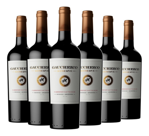 Vino Gauchezco Reserva Cabernet Sauvignon Caja X 6.- Cuo