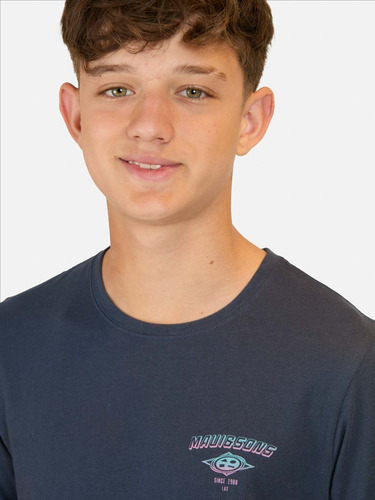 Polera Ml Since 1988 Azul Juvenil Maui And Sons
